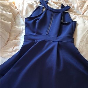 Keyhole Neck Formal Dress